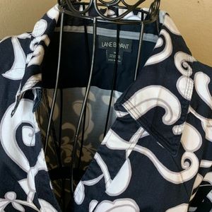 Lane Bryant gorgeous print button down shirt